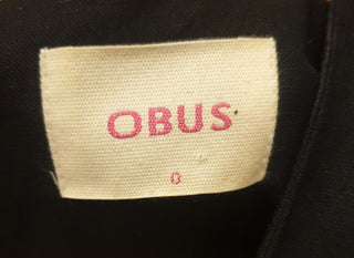 Obus black linen mix playsuit size 0 (best fits size 8) Obus preloved second hand clothes 9