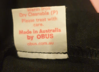 Obus black linen mix playsuit size 0 (best fits size 8) Obus preloved second hand clothes 11