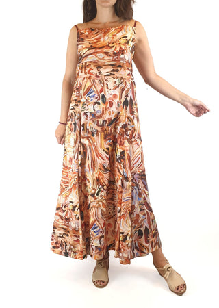 Kuwaii "first light" print maxi dress size 8 (as new, unworn Kuwaii preloved second hand clothes 3