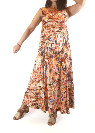 Kuwaii "first light" print maxi dress size 8 (as new, unworn Kuwaii preloved second hand clothes 5