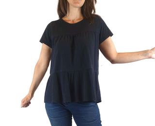 Elm dark navy tee shirt top size 8 Dear Little Panko preloved second hand clothes 3