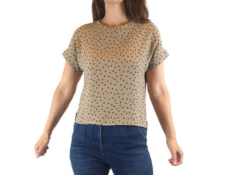 iORA grey polka dot top size S (best fits AU 8) iORA preloved second hand clothes 2