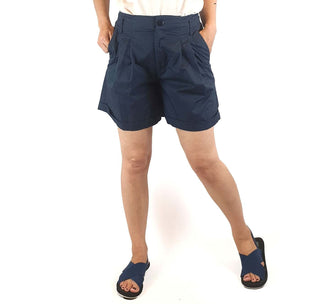 Gorman navy pleated shorts size 8 Gorman preloved second hand clothes 3