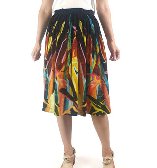 Gorman silk mix vibrant print skirt size 8 Gorman preloved second hand clothes 3