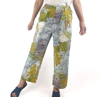 Gorman + Mangkaja linen print wide leg pants size 8 Gorman preloved second hand clothes 2