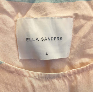 Ella Sanders pink-based striped top size L Ella Sanders preloved second hand clothes 5