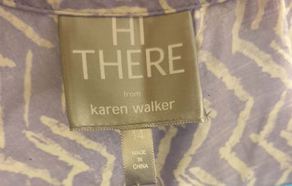 Hi There by Karen Walker purple print top size 14 Hi There by Karen Walker preloved second hand clothes 8