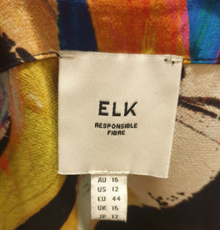 Elk colourful wrap style top size 16 Elk preloved second hand clothes 9