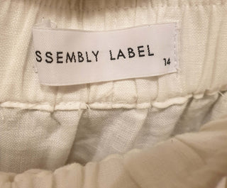 Assembly Label white linen maxi skirt size 14 Assembly Label preloved second hand clothes 8