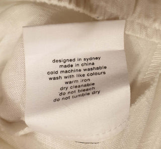 Assembly Label white linen maxi skirt size 14 Assembly Label preloved second hand clothes 10