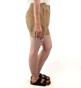 Assembly Label tan linen shorts size 12 Assembly Label preloved second hand clothes 6