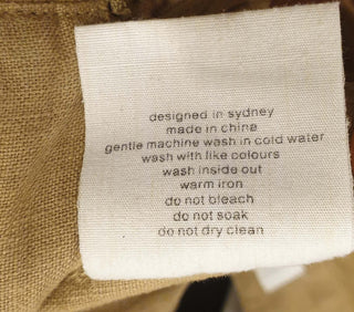 Assembly Label tan linen shorts size 12 Assembly Label preloved second hand clothes 10