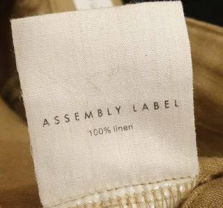 Assembly Label tan linen shorts size 12 Assembly Label preloved second hand clothes 11