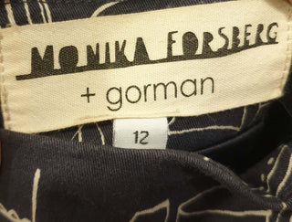 Gorman + Monika Forsberg elephant print pencil skirt size 12 Gorman preloved second hand clothes 8