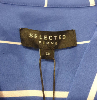 Selected Femme blue and white striped dress size 38 / AU 12 (as new with tags) Selected Femme preloved second hand clothes 9