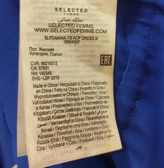 Selected Femme blue and white striped dress size 38 / AU 12 (as new with tags) Selected Femme preloved second hand clothes 12