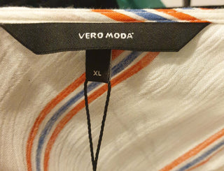 Vera Moda white striped wide leg jumpsuit size XL (tiny fit, best fits 12-small 14) Vera Moda preloved secondhand 9