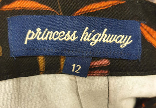 Princess Highway black and floral overalls size 12 Princess Highway preloved second hand clothes 9