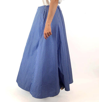 Cos blue and white striped maxi skirt size 38 (best fits size 10) Cos preloved second hand clothes 6