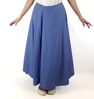 Cos blue and white striped maxi skirt size 38 (best fits size 10) Cos preloved second hand clothes 1