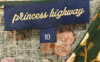 Princess Highway green floral print dress size 10 Princess Highway preloved second hand clothes 8