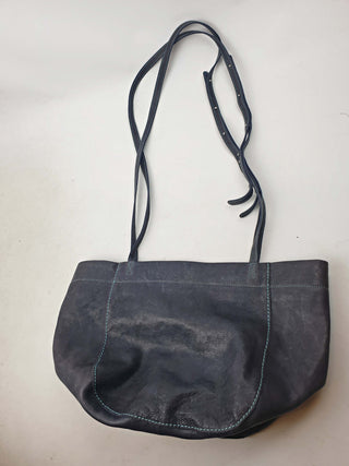 Nancybird dark grey leather bag with adjustable straps Nancybird preloved second hand clothes 10