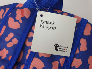 Flying Tiger blue animal print small backback (designed in Denmark) Rygsaek preloved second hand clothes 11