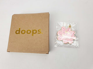Doops pink "be kind" key ring Doops preloved second hand clothes 3
