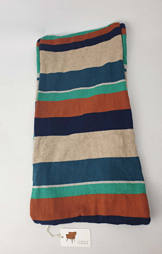 Uimi striped cotton scarf Uimi preloved second hand clothes 1