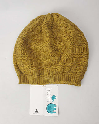 Uimi mustard wool knit beanie Uimi preloved second hand clothes 1