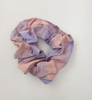 Obus purple plaid print scrunchie Obus preloved second hand clothes 2