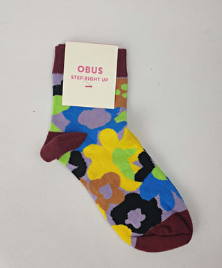 Obus purple-based "force of nature" socks Obus preloved second hand clothes 1