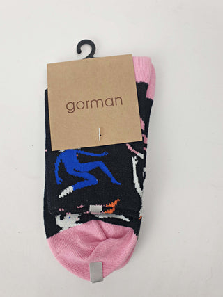 Gorman "dancing ladies" print sock Gorman preloved second hand clothes 1