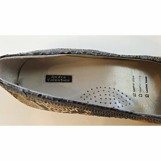 Andre Valentino snake skin leather flats size 7 Unknown preloved second hand clothes 6