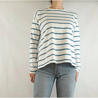 Asos second hand blue and white striped light jumper size 8 Asos preloved second hand clothes 1
