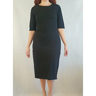 Bul pre-owned black below knee tee shirt dress size 10 Bul preloved second hand clothes 1