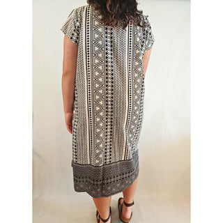 Cake pre-owned grey pattern sleeveless summer dress size XL (best fits 14-16) Cake preloved second hand clothes 6