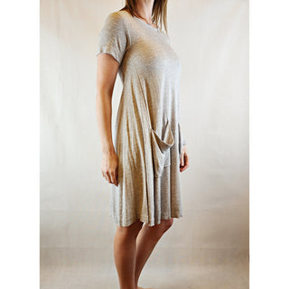 Cos grey tee shirt dress with front pockets size XS (best fits size 6) Cos preloved second hand clothes 4