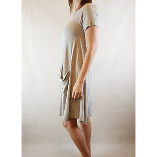 Cos grey tee shirt dress with front pockets size XS (best fits size 6) Cos preloved second hand clothes 5
