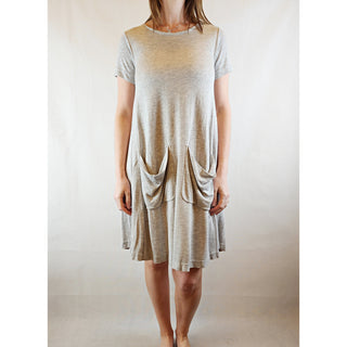 Cos grey tee shirt dress with front pockets size XS (best fits size 6) Cos preloved second hand clothes 2