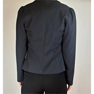 Preap & Coutts black spotted blazer/jacket size 1 (fits sizes 6-8) Preap & Coutts preloved second hand clothes 4