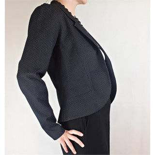 Preap & Coutts black spotted blazer/jacket size 1 (fits sizes 6-8) Preap & Coutts preloved second hand clothes 5