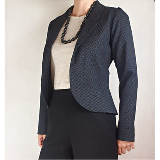 Preap & Coutts black spotted blazer/jacket size 1 (fits sizes 6-8) Preap & Coutts preloved second hand clothes 6